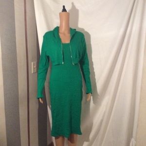 Dress with crop jacket